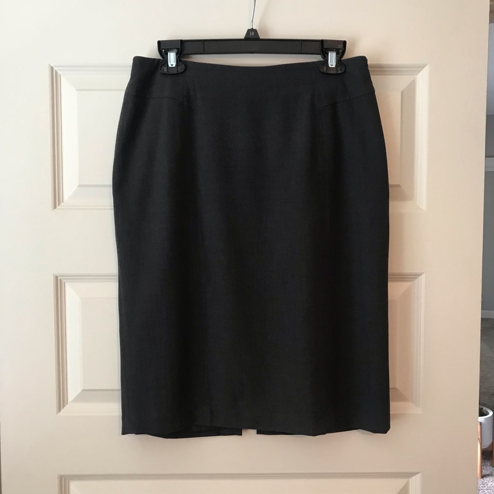2 skirts: Kim Rogers gray skirt & Chaus Navy skirt